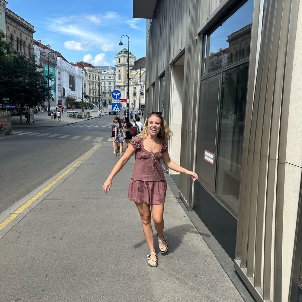 Brown Free People Mini Dress